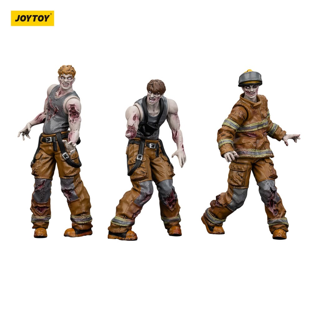 Zombie Dark Source Actionfiguren 3er-Pack Firefighters 8 cm Image 8