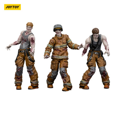 Zombie Dark Source Actionfiguren 3er-Pack Firefighters 8 cm Image 9