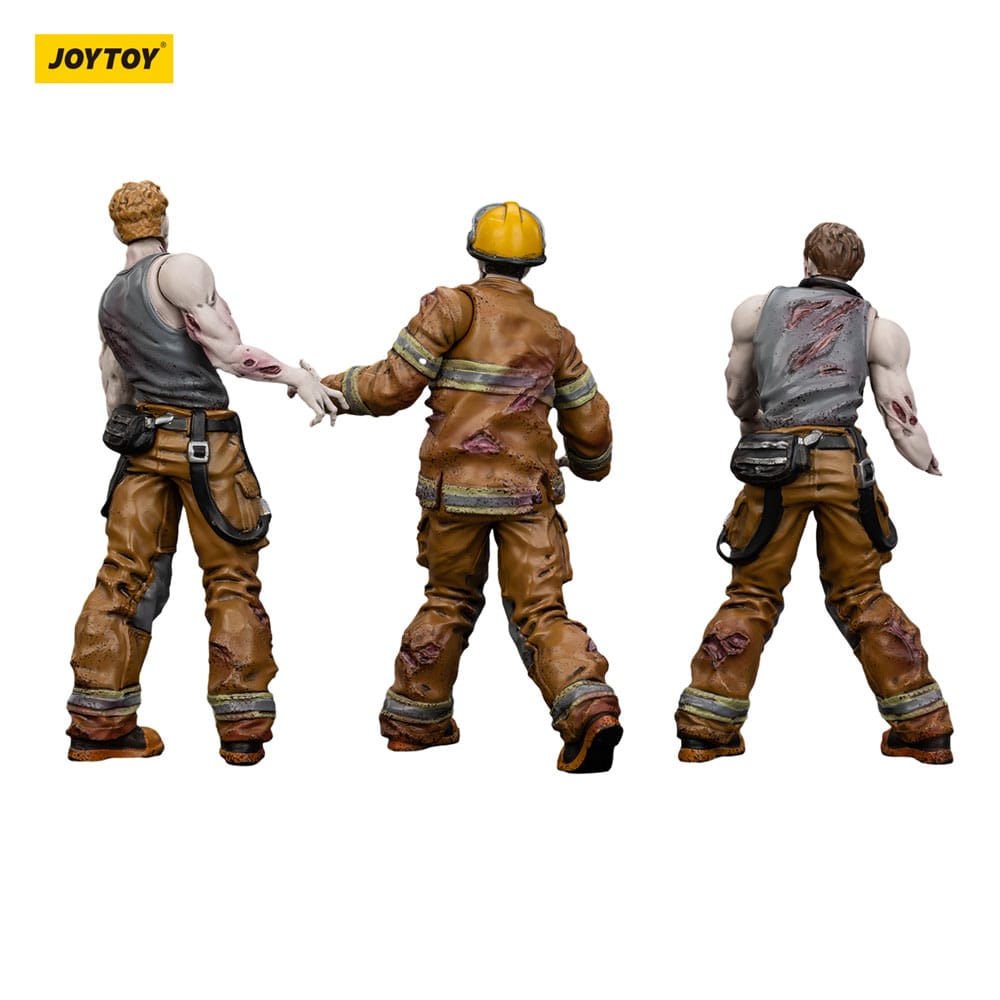 Zombie Dark Source Actionfiguren 3er-Pack Firefighters 8 cm Image 10