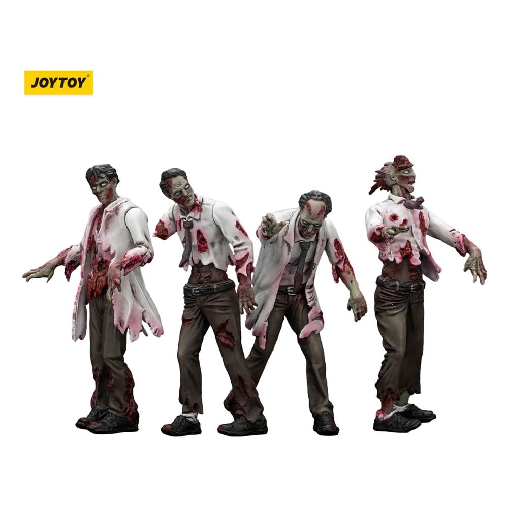 Zombie Dark Source Actionfiguren 4er-Pack Scientists (Male) 8 cm Image 1