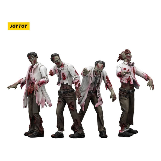 Zombie Dark Source Actionfiguren 4er-Pack Scientists (Male) 8 cm Image 1
