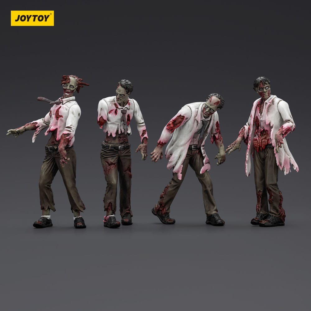 Zombie Dark Source Actionfiguren 4er-Pack Scientists (Male) 8 cm Image 3