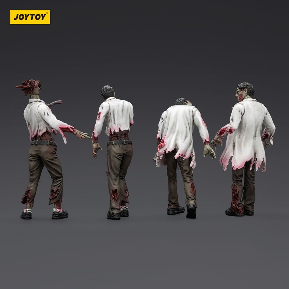 Zombie Dark Source Actionfiguren 4er-Pack Scientists (Male) 8 cm Image 4