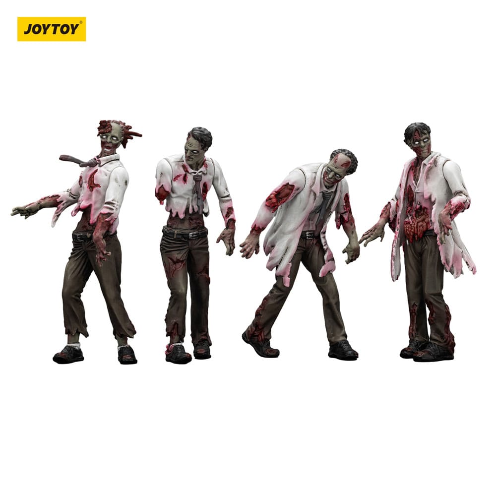 Zombie Dark Source Actionfiguren 4er-Pack Scientists (Male) 8 cm Image 8