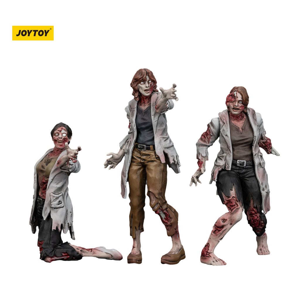 Zombie Dark Source Actionfiguren 3er-Pack Scientists (Female) 8 cm Image 1