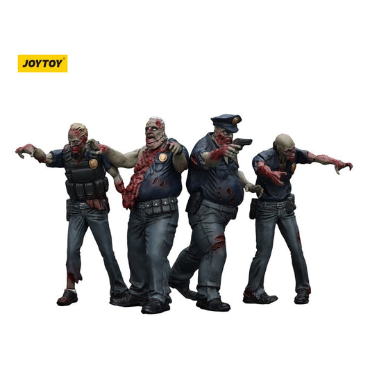 Zombie Dark Source Actionfiguren 4er-Pack Police (Male) 8 cm Image 1