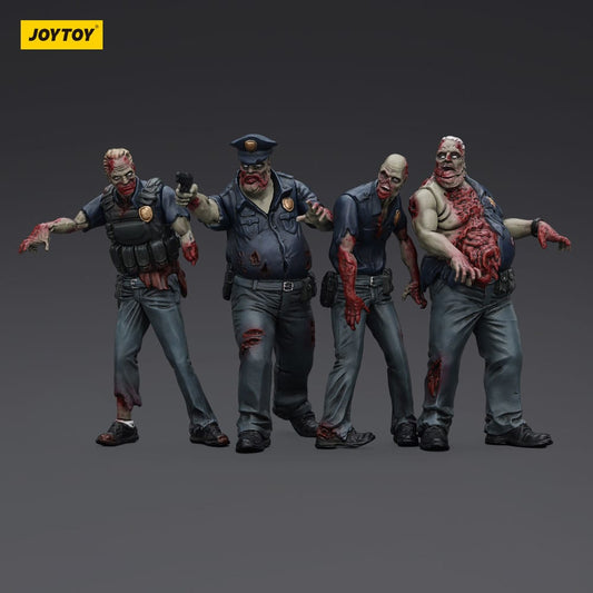 Zombie Dark Source Actionfiguren 4er-Pack Police (Male) 8 cm Image 2