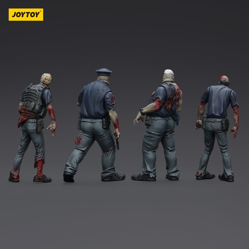 Zombie Dark Source Actionfiguren 4er-Pack Police (Male) 8 cm Image 3
