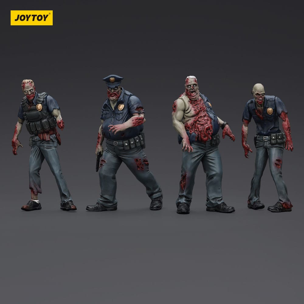 Zombie Dark Source Actionfiguren 4er-Pack Police (Male) 8 cm Image 4