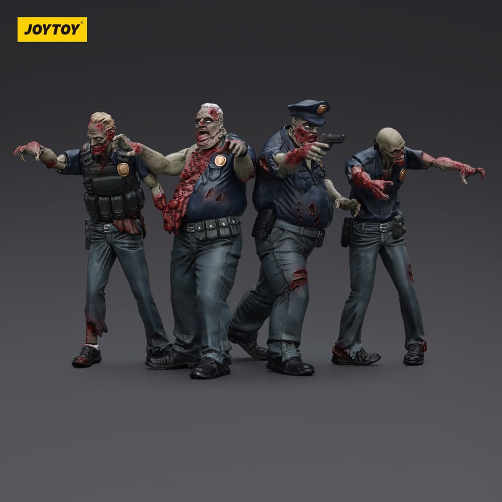 Zombie Dark Source Actionfiguren 4er-Pack Police (Male) 8 cm Image 5