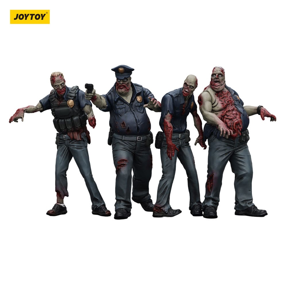 Zombie Dark Source Actionfiguren 4er-Pack Police (Male) 8 cm Image 6