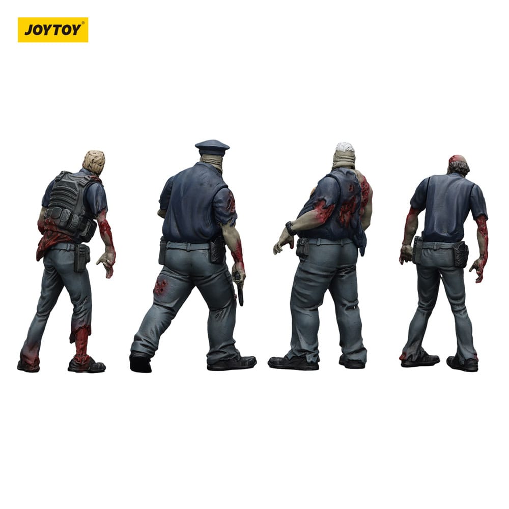Zombie Dark Source Actionfiguren 4er-Pack Police (Male) 8 cm Image 7