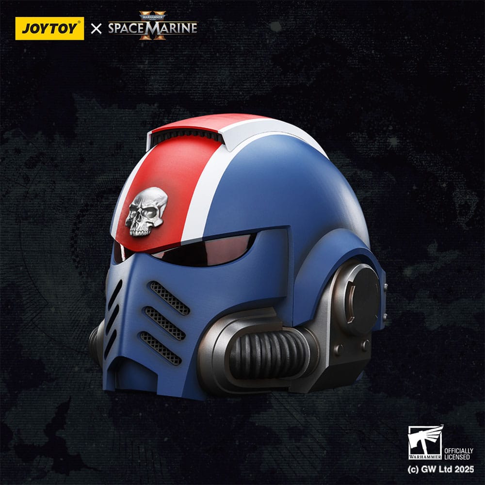 Warhammer 40,000: Space Marine 2 Replik Ultramarines Lieutenant Titus Helm 30 cm Image 12