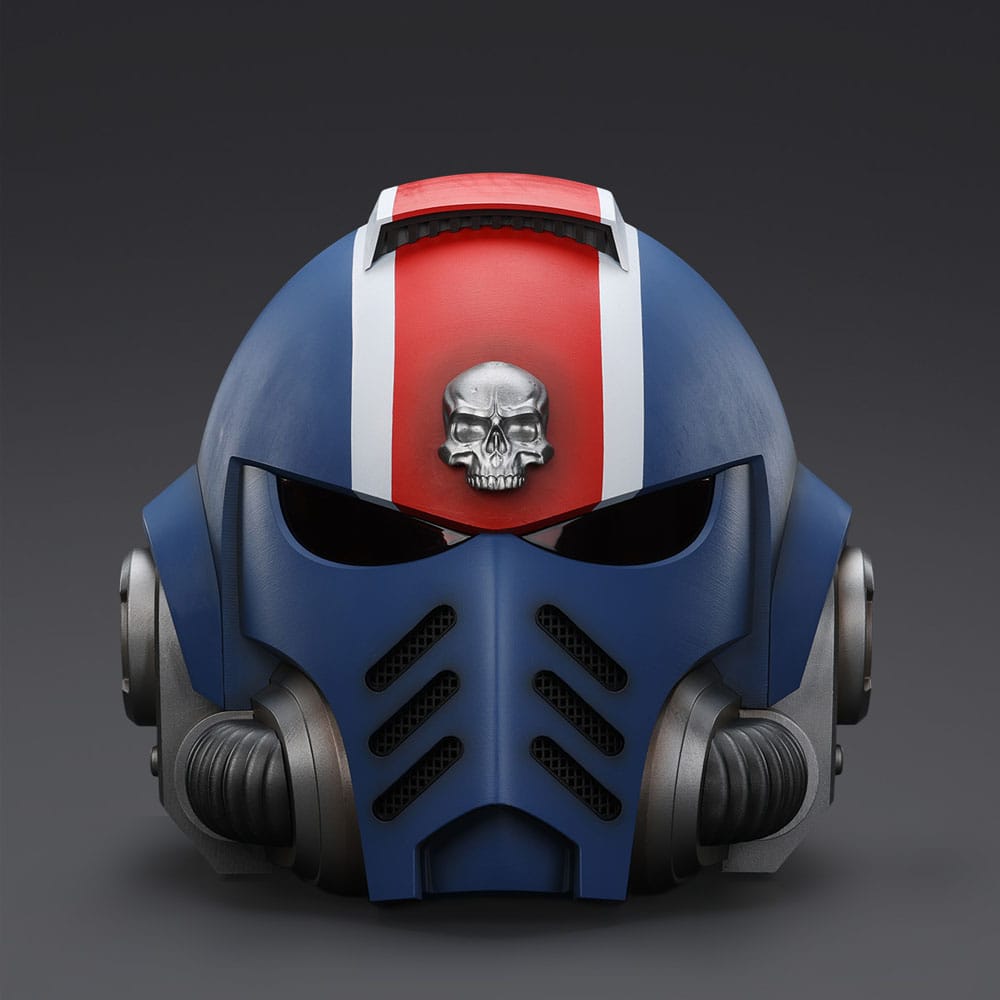 Warhammer 40,000: Space Marine 2 Replik Ultramarines Lieutenant Titus Helm 30 cm Image 13