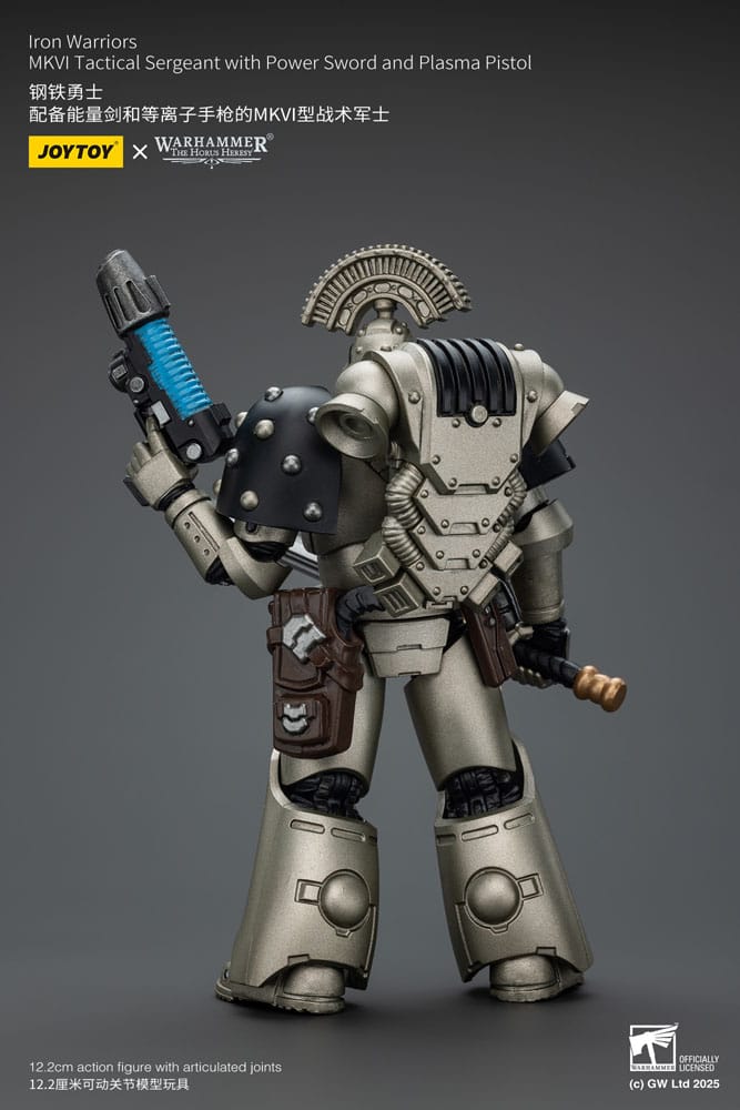 Warhammer The Horus Heresy Actionfigur 1/18 lron Warriors MKVI Tactical Sergeant with Power Sword and Plasma Pistol 12 cm Image 4