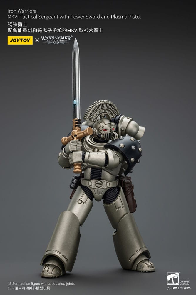 Warhammer The Horus Heresy Actionfigur 1/18 lron Warriors MKVI Tactical Sergeant with Power Sword and Plasma Pistol 12 cm Image 6