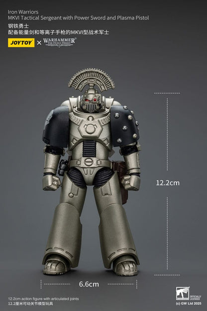 Warhammer The Horus Heresy Actionfigur 1/18 lron Warriors MKVI Tactical Sergeant with Power Sword and Plasma Pistol 12 cm Image 12