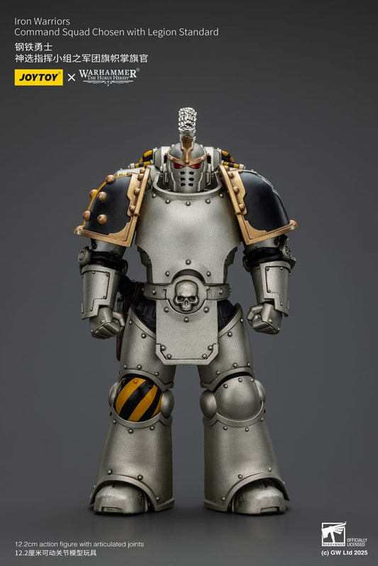Warhammer The Horus Heresy Actionfigur 1/18 lron Warriors Command Squad Chosen with Legion Standard 12 cm Image 2