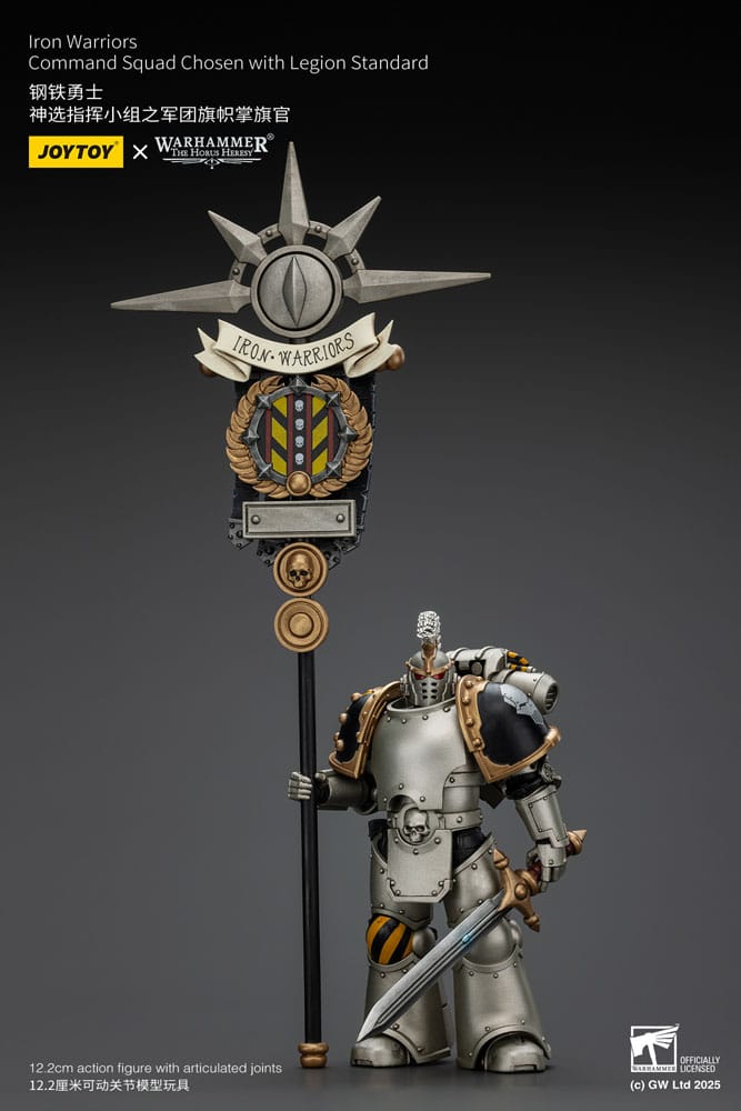 Warhammer The Horus Heresy Actionfigur 1/18 lron Warriors Command Squad Chosen with Legion Standard 12 cm Image 4