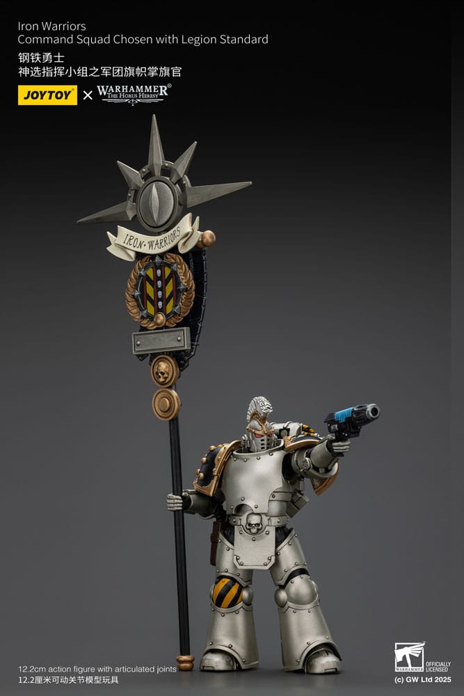 Warhammer The Horus Heresy Actionfigur 1/18 lron Warriors Command Squad Chosen with Legion Standard 12 cm Image 6