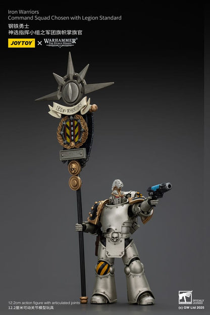 Warhammer The Horus Heresy Actionfigur 1/18 lron Warriors Command Squad Chosen with Legion Standard 12 cm Image 6