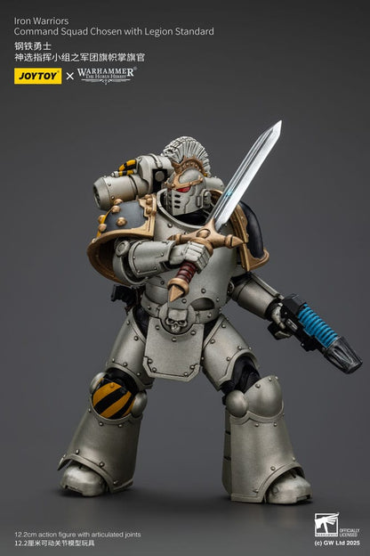 Warhammer The Horus Heresy Actionfigur 1/18 lron Warriors Command Squad Chosen with Legion Standard 12 cm Image 8