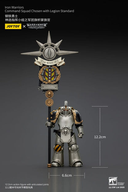 Warhammer The Horus Heresy Actionfigur 1/18 lron Warriors Command Squad Chosen with Legion Standard 12 cm Image 14