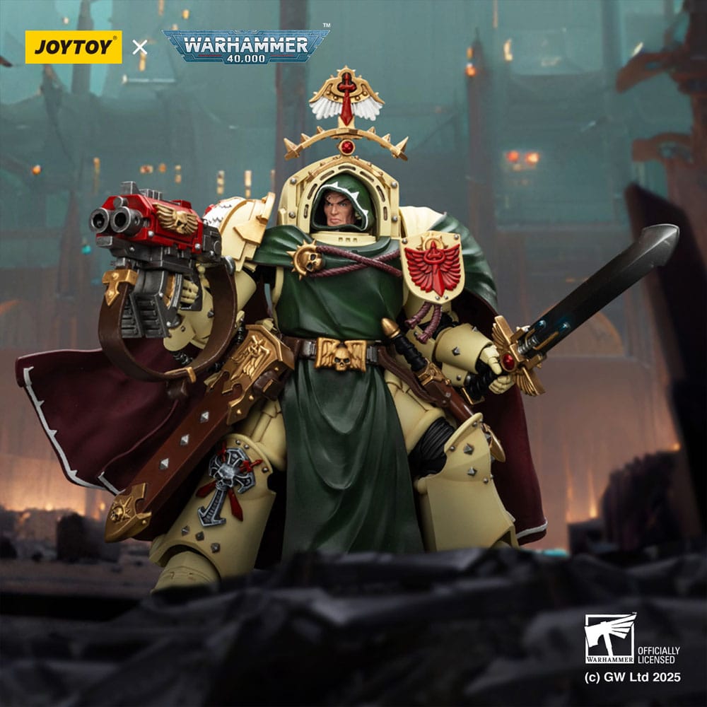 Warhammer 40,000: Dark Angels Actionfigur Belial Grand Master of The Deathwing With the Sword of Silence and Storm Bolter 14 cm Image 11