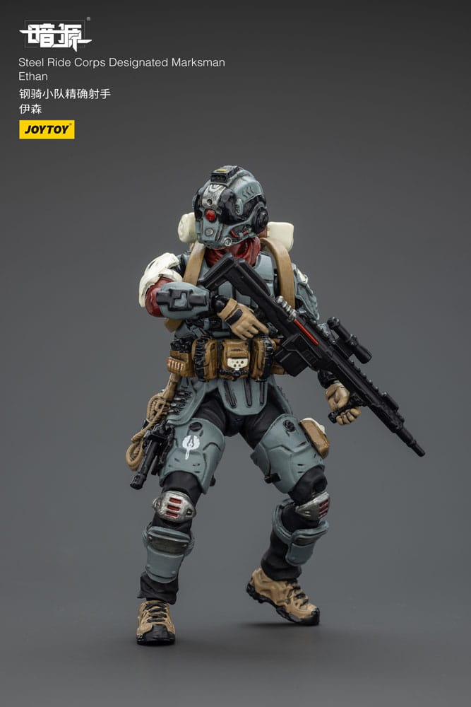 Steel Ride Corps Dark Source Actionfigur Designated Marksman Ethan 7 cm Image 6