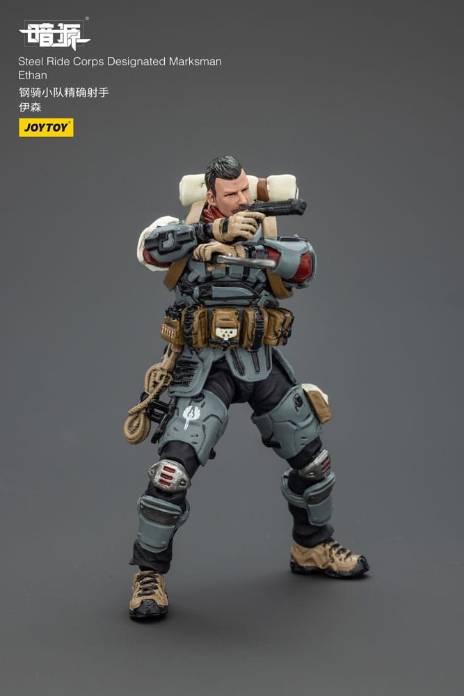 Steel Ride Corps Dark Source Actionfigur Designated Marksman Ethan 7 cm Image 7