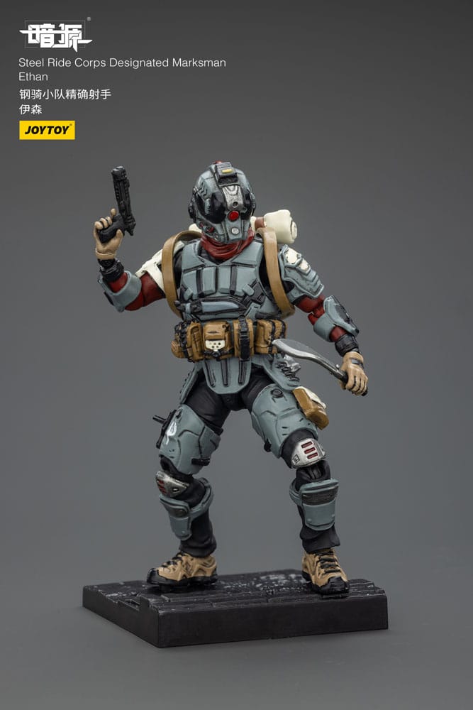 Steel Ride Corps Dark Source Actionfigur Designated Marksman Ethan 7 cm Image 8