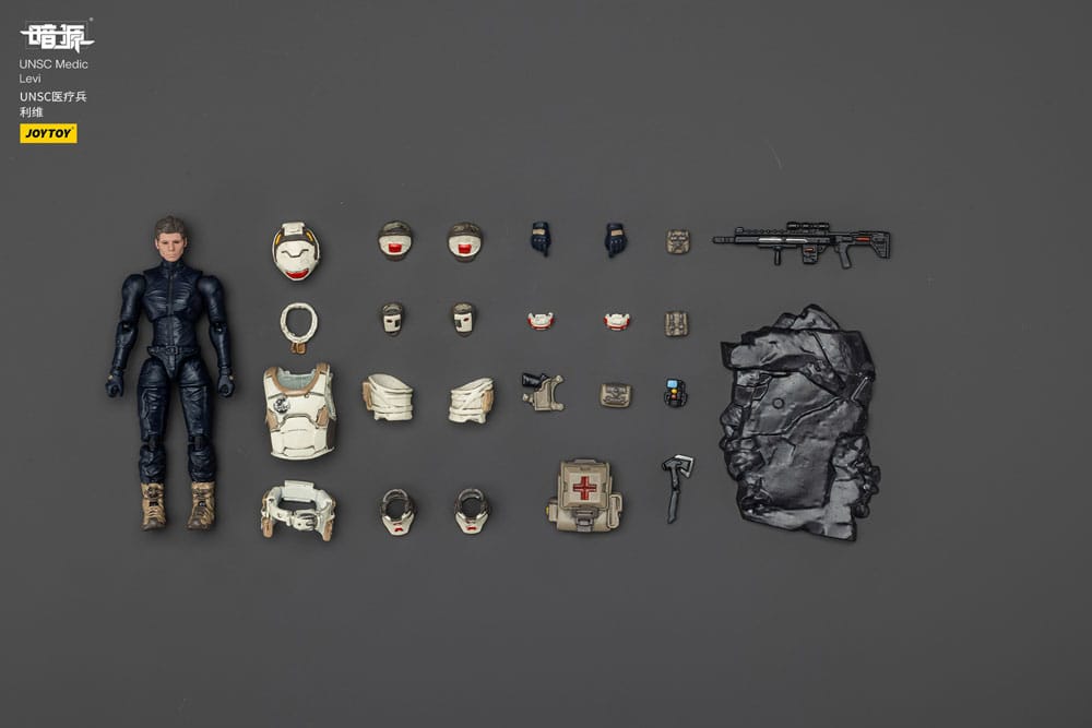 UNSC Dark Source Actionfigur Medic Levi 7 cm Image 10