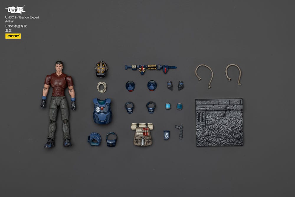 UNSC Dark Source Actionfigur Infiltration Expert Arthur 7 cm Image 10