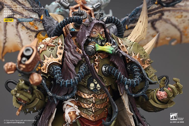Warhammer 40k Actionfigur 1/18 Mortarion Daemon Primarch of Nurgle with Ancient weapons The Lantern and Silence 21 cm Image 3