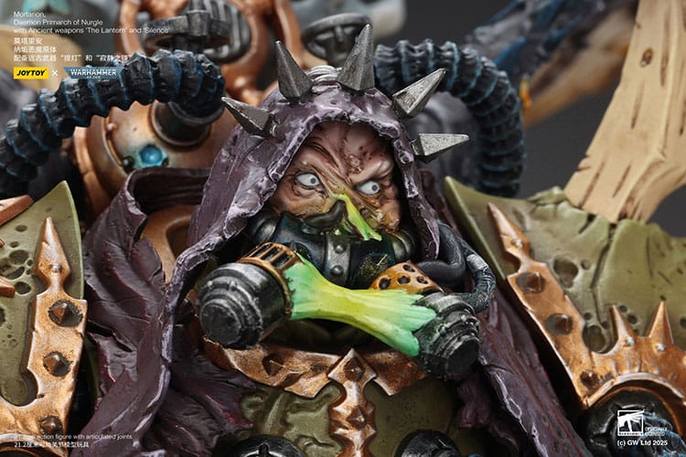 Warhammer 40k Actionfigur 1/18 Mortarion Daemon Primarch of Nurgle with Ancient weapons The Lantern and Silence 21 cm Image 4