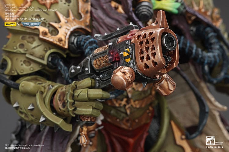 Warhammer 40k Actionfigur 1/18 Mortarion Daemon Primarch of Nurgle with Ancient weapons The Lantern and Silence 21 cm Image 5