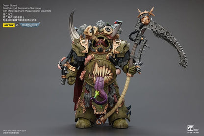 Warhammer 40k Actionfigur 1/18 Death Guard Deathshroud Terminator Championwith Manreaper and Plaguespurter Gauntlets 14 cm Image 3