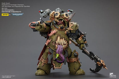 Warhammer 40k Actionfigur 1/18 Death Guard Deathshroud Terminator Championwith Manreaper and Plaguespurter Gauntlets 14 cm Image 6