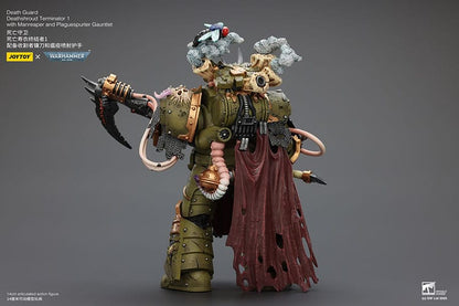 Warhammer 40k Actionfigur 1/18 Death Guard Deathshroud Terminator 1 with Manreaper and Plaguespurter Gauntlet 14 cm Image 5