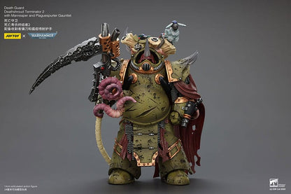 Warhammer 40k Actionfigur 1/18 Death Guard Deathshroud Terminator 2 with Manreaper and Plaguespurter Gauntlet 14 cm Image 1