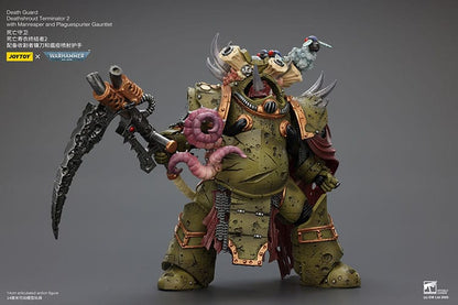 Warhammer 40k Actionfigur 1/18 Death Guard Deathshroud Terminator 2 with Manreaper and Plaguespurter Gauntlet 14 cm Image 6