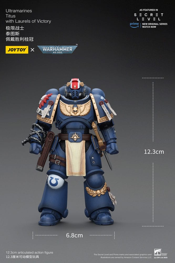 Warhammer 40,000 Actionfigur Ultramarines Titus with Laurels of Victory 13 cm Image 3