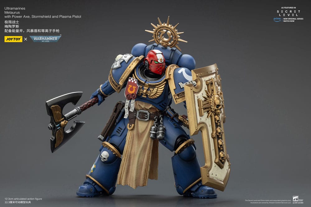Warhammer 40,000 Actionfigur Ultramarines Metaurus with Power Axe, Stormshield and Plasma Pistol 13 cm Image 3