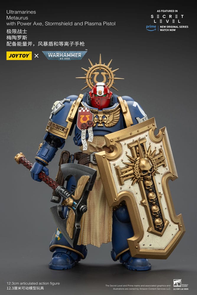 Warhammer 40,000 Actionfigur Ultramarines Metaurus with Power Axe, Stormshield and Plasma Pistol 13 cm Image 8