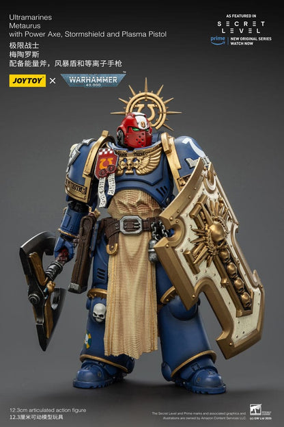 Warhammer 40,000 Actionfigur Ultramarines Metaurus with Power Axe, Stormshield and Plasma Pistol 13 cm Image 9