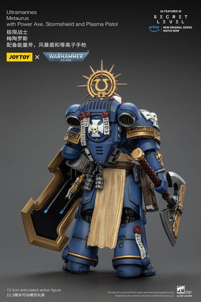 Warhammer 40,000 Actionfigur Ultramarines Metaurus with Power Axe, Stormshield and Plasma Pistol 13 cm Image 10