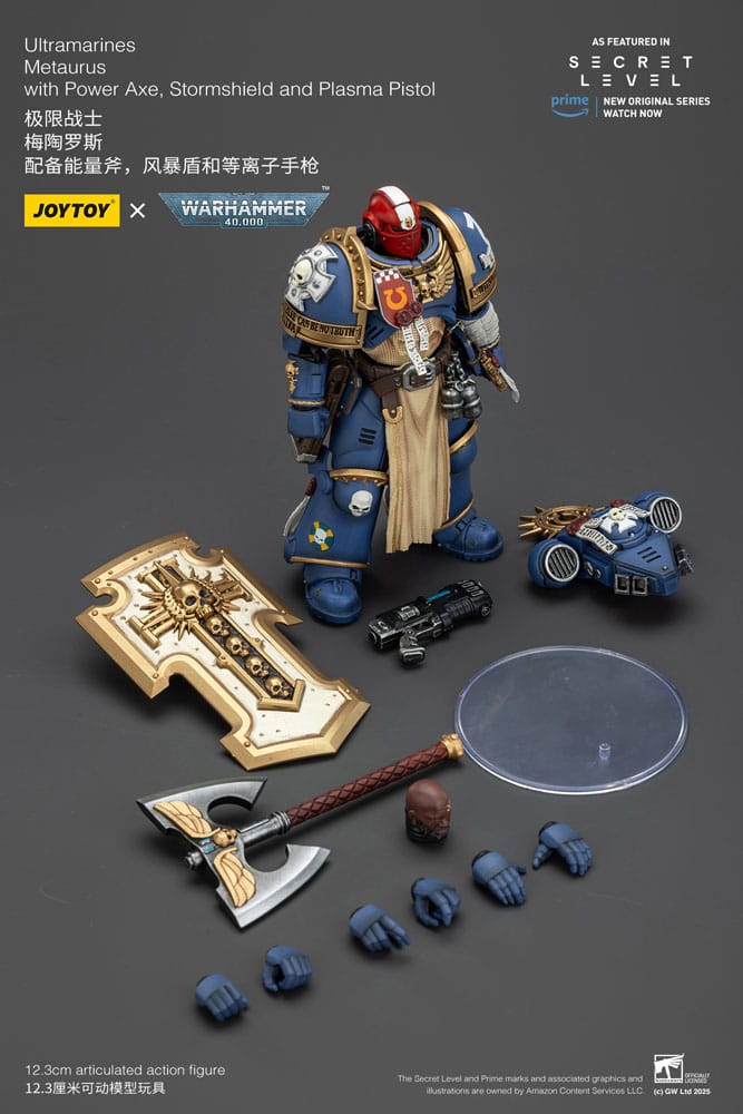Warhammer 40,000 Actionfigur Ultramarines Metaurus with Power Axe, Stormshield and Plasma Pistol 13 cm Image 11