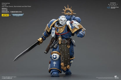 Warhammer 40,000 Actionfigur Ultramarines Torvald with Power Sword, Stormshield and Bolt Pistol 13 cm Image 9