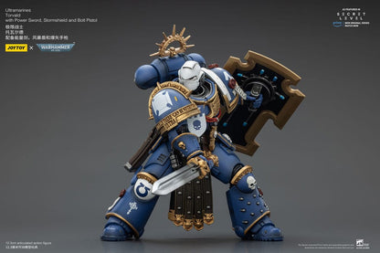 Warhammer 40,000 Actionfigur Ultramarines Torvald with Power Sword, Stormshield and Bolt Pistol 13 cm Image 10