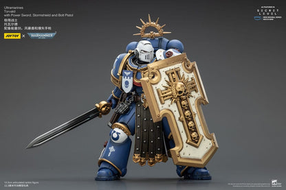 Warhammer 40,000 Actionfigur Ultramarines Torvald with Power Sword, Stormshield and Bolt Pistol 13 cm Image 11